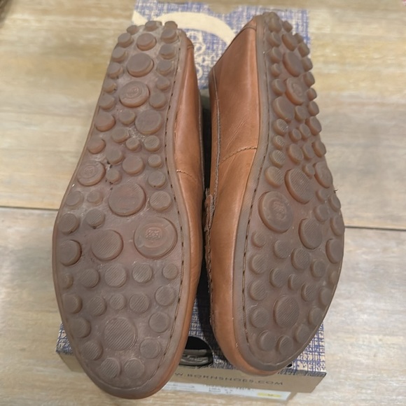 Born Magnolia Leather Loafer with Buckle Cognac Brown Size 6.5 - Picture 7 of 8